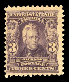 United States, 1902-3 #302 Cat$140, 1902 3c bright violet, never hinged