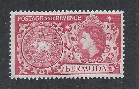 BERMUDA SC# 160 FVF/MLH 1953