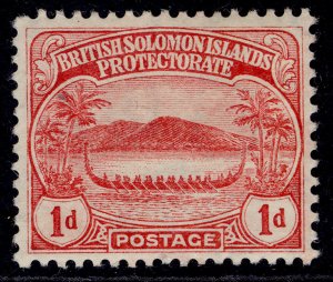 BRITISH SOLOMON ISLANDS EDVII SG9, 1d red, M MINT.