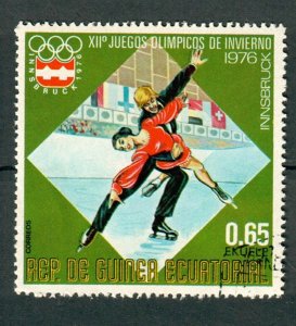Equatorial Guinea Innsbruck Winter Olympics used CTO single