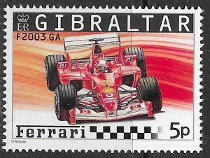 Gibraltar ~ Scott # 993 ~ MNH ~ Ferrari Formula One Car