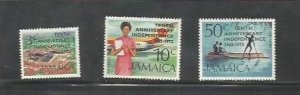 JAMAICA - 1972 - 10th Anniv Independence - Perf 3v Set - Mint Never Hinged