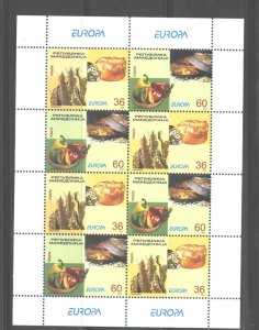 MACEDONIA 2005 EUROPE #331, 1 TETE BECHE/Hz.PAIR=$2.50 / FULL SHEET $10.00