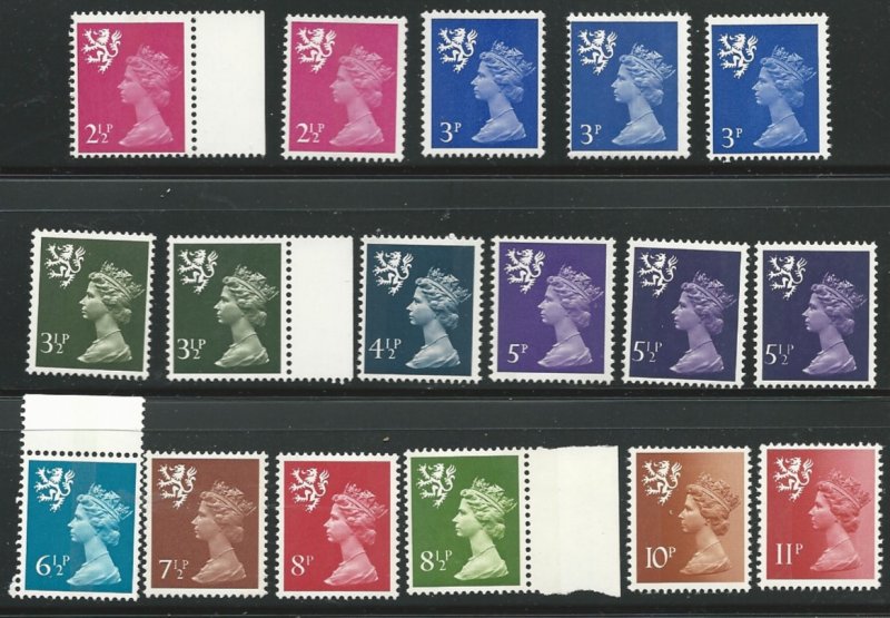 Scotland SMH1-SMH11  MNH/Mint