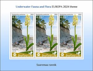 BEEPOST ESTONIA - 2024 - Flora, Saaremaa - Perf 3v Sheet - MNH - Private Issue