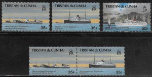 Tristan da Cunha Scott #'s 528 - 530 & 529a MNH