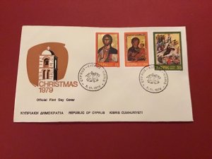 Cyprus First Day Cover Christmas 1979 Stamp Cover R43024