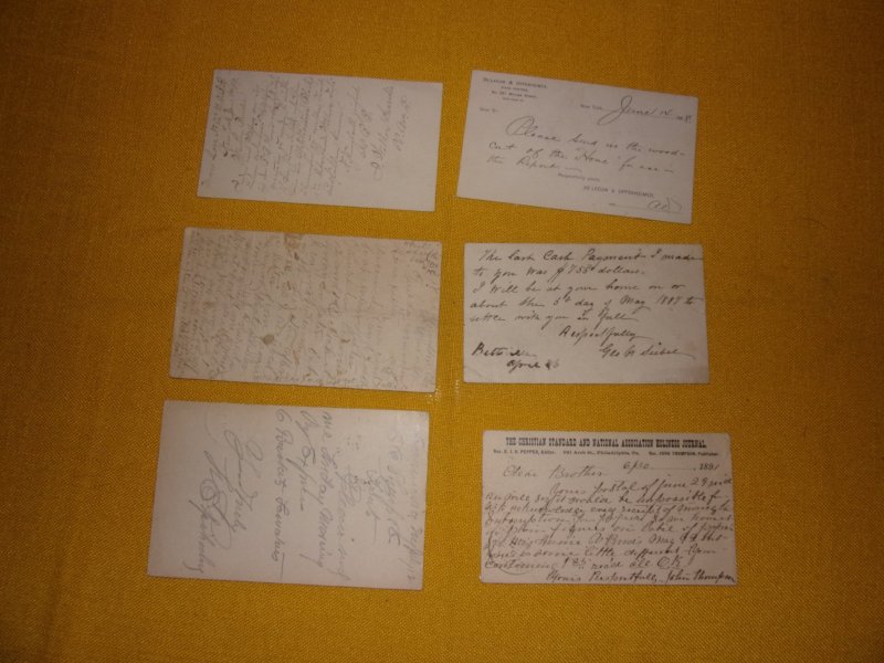 1800'S POSTAL CARD COLLECTION