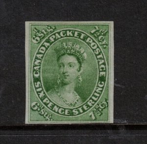 Canada #9 Very Fine Mint Unused (No Gum) **With Certificate**