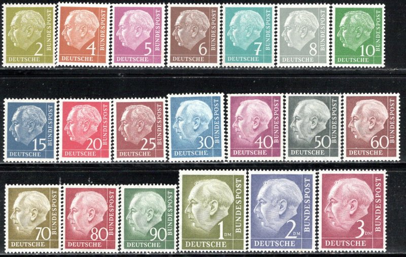 Germany Bund Scott # 702 - 721, mint nh, cpl. set