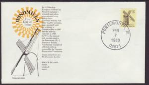 US Rhode Island 1980 Anderson U/A FDC BIN
