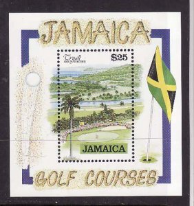 Jamaica-Sc#798-9-two unused NH sheets-Sports-Golf Courses-Hong Kong `94-1993-4-