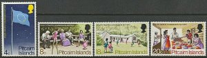 EDSROOM-8603 Pitcairn Island 123-126 MNH 1972 Complete South Pacific Commission