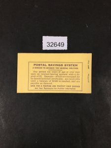 US STAMPS # BK102 MINT OG NH UNEXPLODED COMPLETE BOOKLET LOT #32649