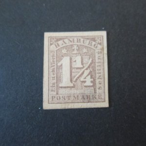 Germany Hamburg 1864 Sc 9a MH(HR)