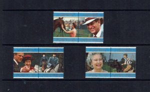 Ascension Island: 1997, Queen Elizabeth Golden Wedding Anniversary,  MNH set