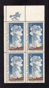 1453 Old Faithful, MNH UL-ZIP blk/4