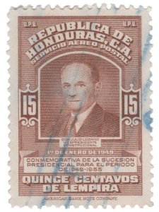 HONDURAS STAMP 1949. SCOTT: C174. USED. # 4