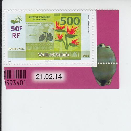 2014 Wallis & Futuna New Banknote 500 (Scott 737)