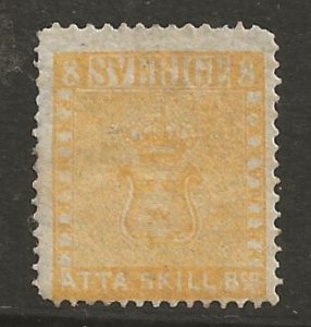 Sweden 4f 1857  fine mint -genuine -lower cor. rounded