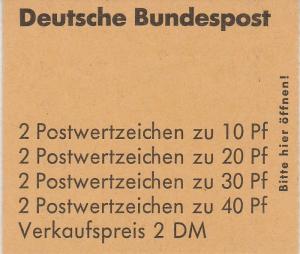 Germany #1075b In Complete Booklet  CV $5.25 (A16758)