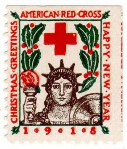 (I.B) US Cinderella : American Red Cross Christmas Seal (1918)