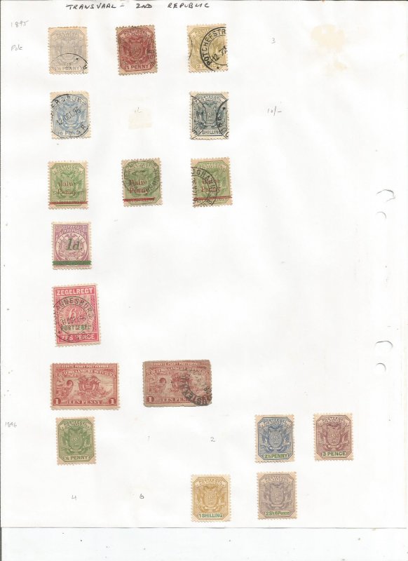 TRANSVAAL 2ND REP - 1895-1896 - Perf 17 Stamps - Light Hinged