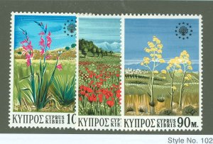 Cyprus #343-345 Mint (NH) Single (Complete Set)