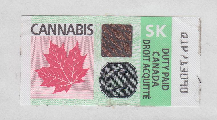 NEW Canada Recreational Cannabis Duty Paid - 30-NOV-2018 USED