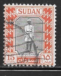 Sudan 104: 15m Policeman, used, F-VF