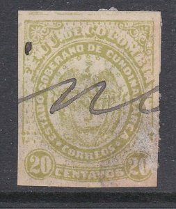 COLOMBIA  An old forgery of a classic stamp.................................J153