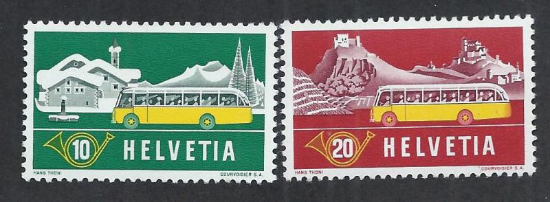 SWITZERLAND SC# 345-6 VF/MNH 1953