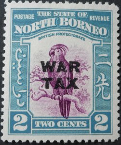 North Borneo 1941 Two Cents War Tax SG 319 mint