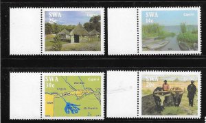 South West Africa 1986 Caprivi Strip Lake Map Sc 574-577 MNH A2558