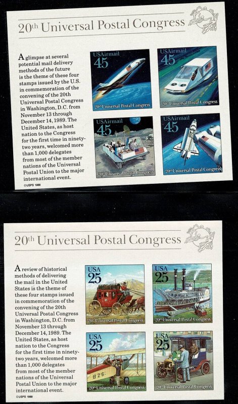 USA #2438,C126 Postal Congress sheets MNH