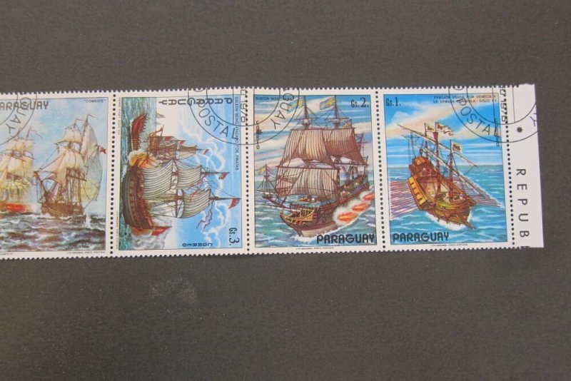 Paraguay 1976 Sc 1677-78 ship CTO set FU