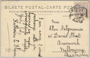 58220 -  PORTUGAL  - POSTAL HISTORY:  POSTCARD to  Australia  - 1909