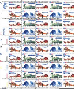 1572 - 1575 Postal Service Bicentennial 1975 10¢ MNH Sheet of 50  