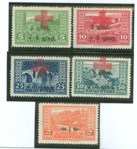 Albania #163/B5-B8 Unused Single (Complete Set)