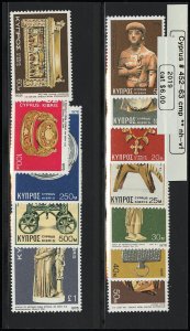 Cyprus Stamps # 452-63 MNH XF