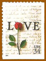 PCBstamps    US #3497 Bk Sgl 34c LOVE, 1991, MNH, (13)