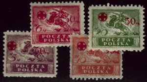 Poland SC B11-B14 Mint F-VF SCV$59.50...Bidding Bargain!!