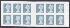 MF6 12 x 1st class stamps barcode booklet Self Adhesive MINT/MNH - No Cylinder