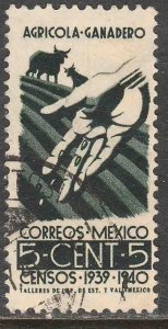 MEXICO 752, 5¢ Census, 1940. Used. F-VF. (324)