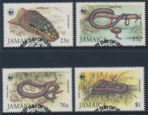 WWF Jamaica Fine Used Mi 591 - 594