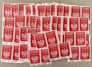 1313   Polish Christianity Millenium.  100 mint 5 cent stamps.  Issued in 1966.