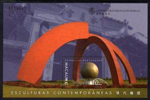 Macao 1999 Contemporary Sculptures (The Pearl) m/sheet un...