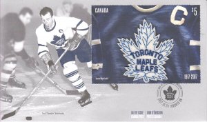 CANADA 2017 TORONTO MAPLE LEAFS 100TH ANNIVERSARY - SOUVENIR SHEET FDC