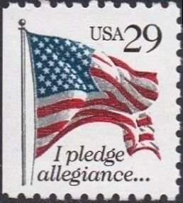 U.S.#2593 Flag 29c (Black) Booklet Single, MNH.