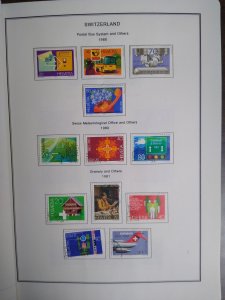 collection on pages Switzerland 1980-89 CN: CV $111